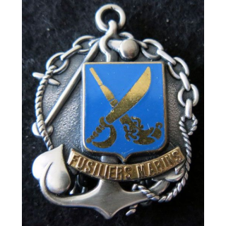 FUSILIERS MARINS : insigne béret des fusiliers marins de fabrication Drago Noisiel