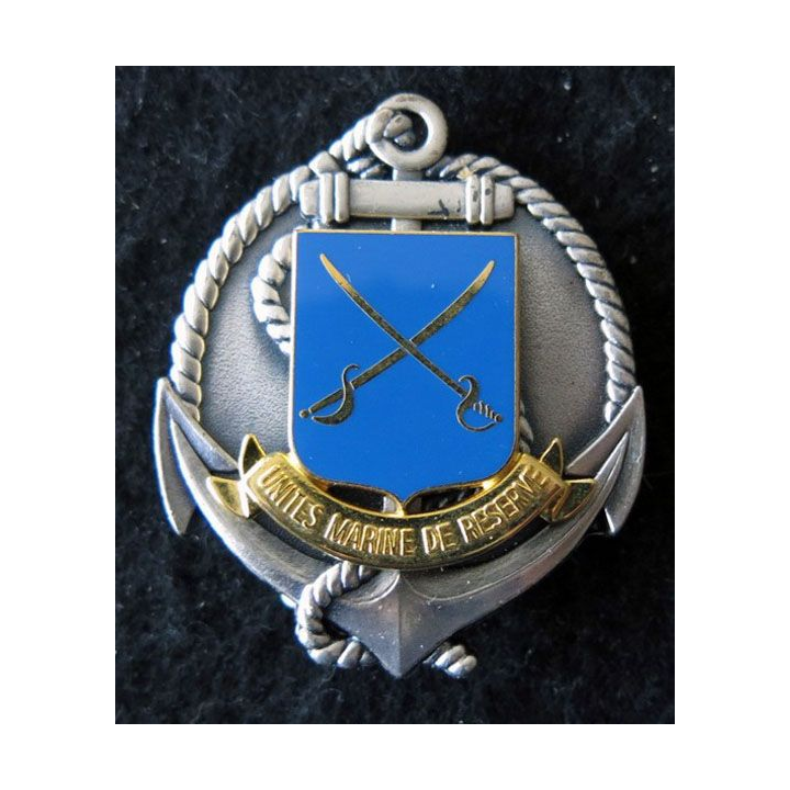 UNITÉS MARINE RESERVE : insigne béret des unités Marine de Réserve de fabrication Drago 2 épingles