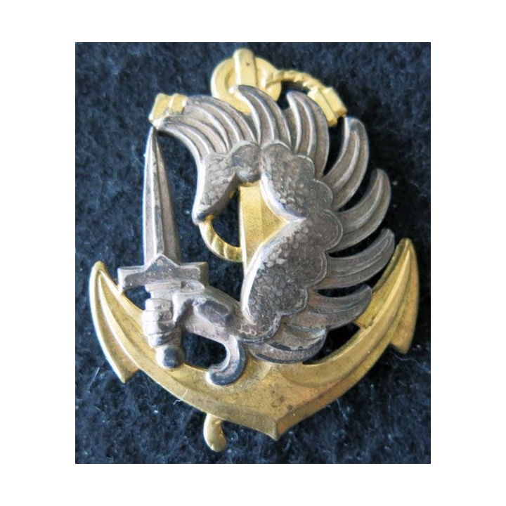 PARA TDM : insigne de béret des troupes parachutistes aéroportées des troupes de marine Drago G. 1535