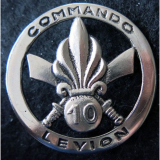 CDO 10 LEYION  : Insigne de béret du Commando 10 Leyion du 2° bataillon étranger de parachutiste retirage