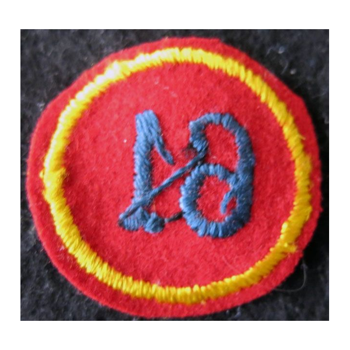 61° RA : insigne tissu de calot du 61° régiment d'Artillerie