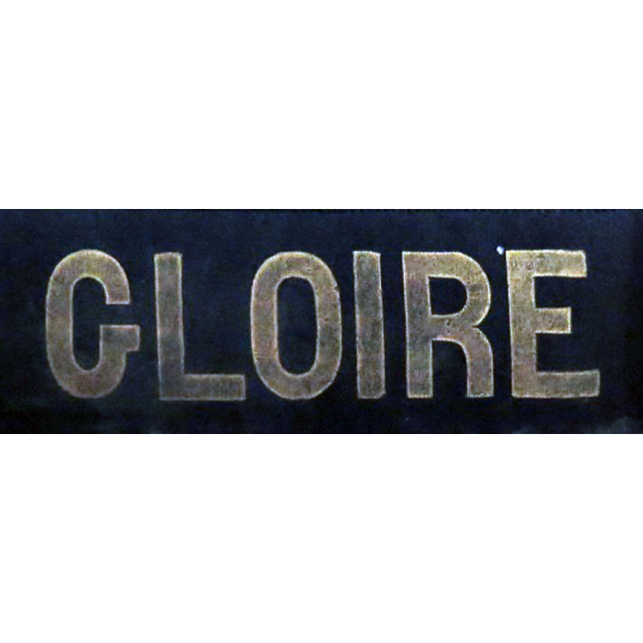 MARINE : bande de bachi de marin " GLOIRE " longueur 62 cm