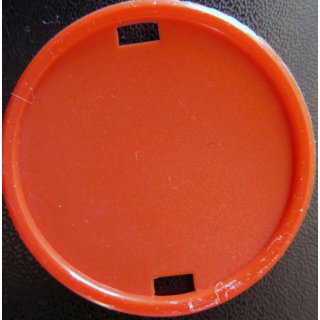 Macaron support d'insigne de béret orange clair