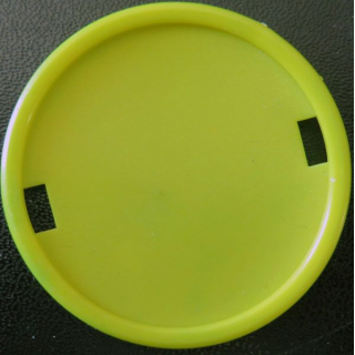 Macaron support d'insigne de béret jaune citron