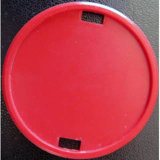 Macaron support d'insigne de béret orange foncé