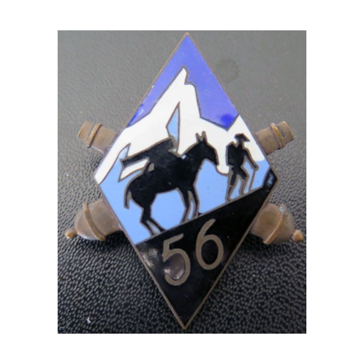 56° RAM : 1° groupe 56° régiment d'artillerie de montagne en émail 