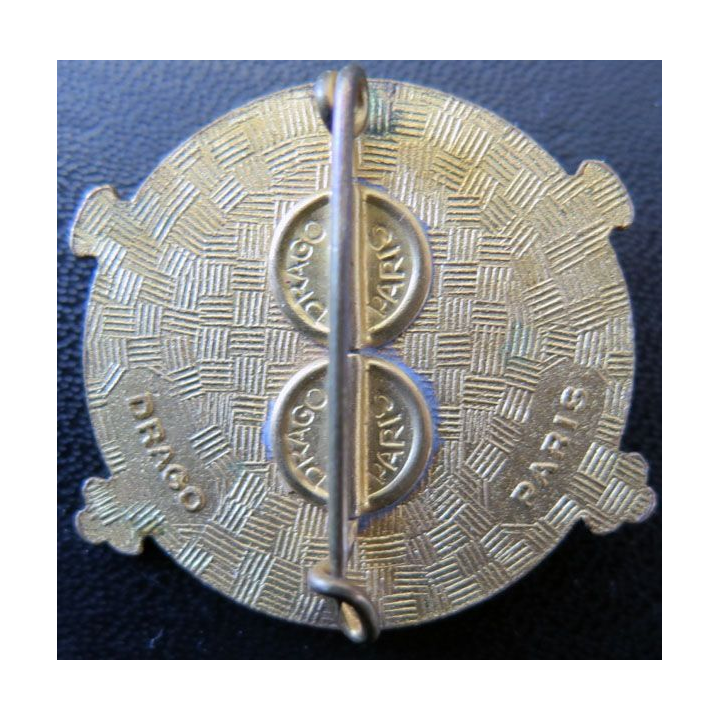 LAOS : Insigne du 1° groupe d'artillerie des forces armées du Laos de fabrication Drago émail