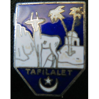 Insigne du 1° modèle des troupes du TAFILALET de fabrication Augis en émail