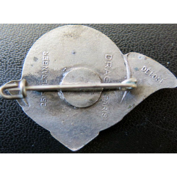 2 1/2° BCP : 2° demi brigade de chasseurs pyrénéens Drago Béranger émail