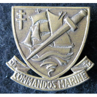 COMMANDO : insigne de béret des commandos Marine fabrication Drago deux épingles