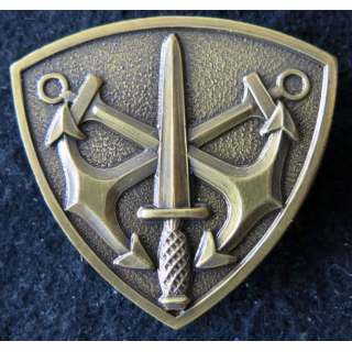 COMMANDO : insigne de béret des commandos Marine non titulaire Drago 50 mm