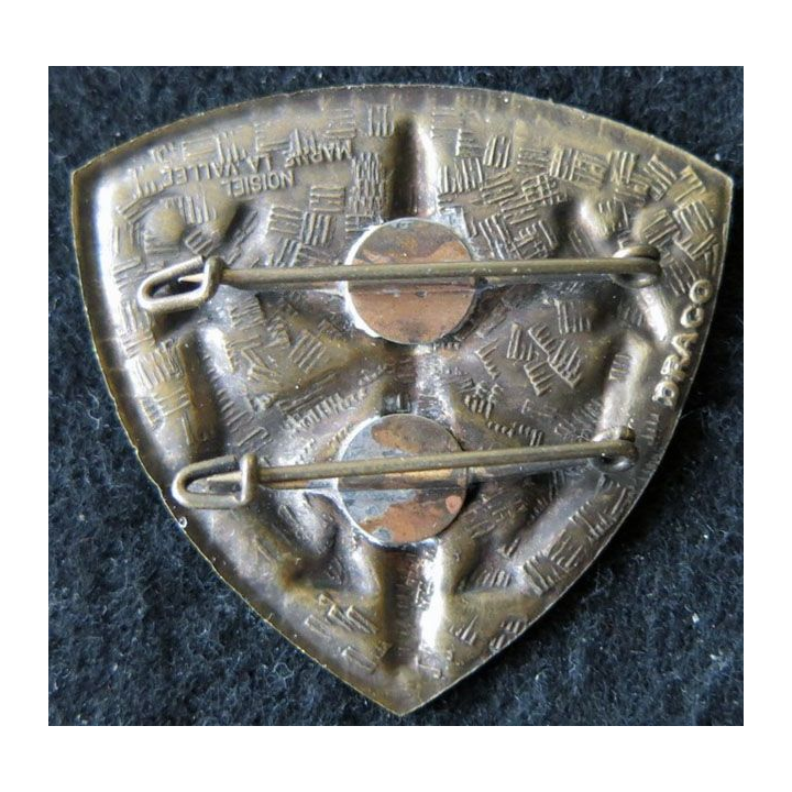 COMMANDO : insigne de béret des commandos Marine non titulaire Drago 50 mm