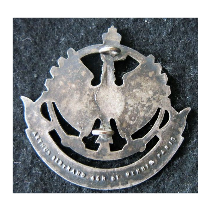 5° RC : Insigne de béret 46 mm du 5° régiment de cuirassiers en métal ABP EO