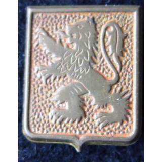 43° RIA : insigne de béret du 43° régiment d'infanterie alpine de 1942 embouti