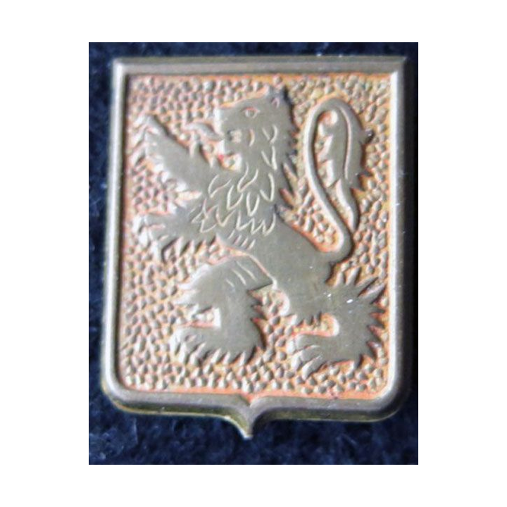 43° RIA : insigne de béret du 43° régiment d'infanterie alpine de 1942 embouti
