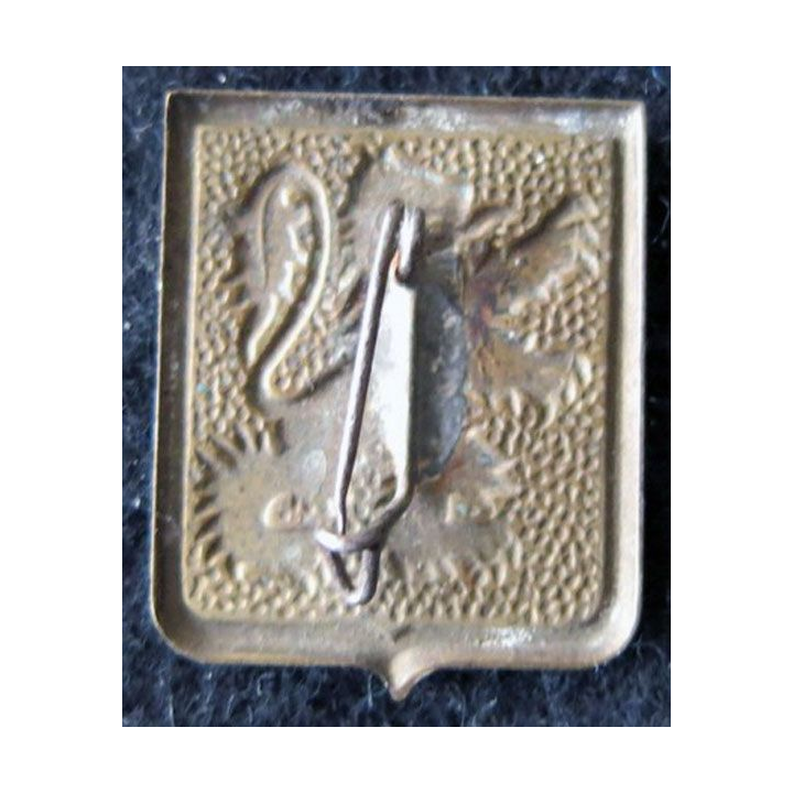43° RIA : insigne de béret du 43° régiment d'infanterie alpine de 1942 embouti
