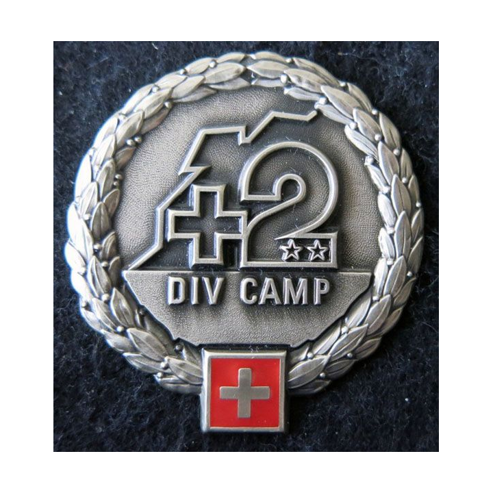 SUISSE : insigne de béret de la 2° div Camp de l'armée territoriale suisse