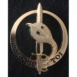 COMMANDO COBRA  : insigne de béret du commando Cobra de fabrication non spécifiée retirage