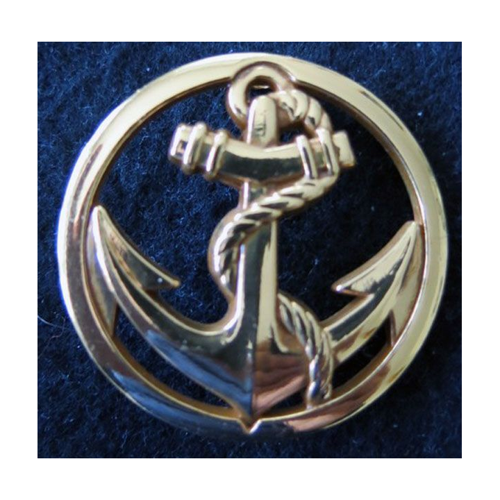 TDM : insigne de béret des troupes coloniales et de marine fabrication Coinderoux Paris