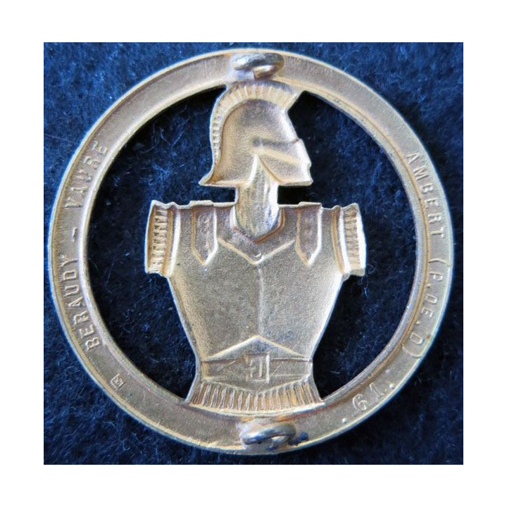 GÉNIE : insigne de béret du Génie de fabrication Beraudy-Vaure Ambert