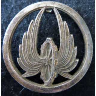Insigne de béret du train de fabrication Coinderoux Paris noirci