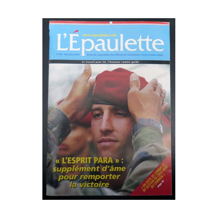 Revue de l'épaulette, association des officiers de recrutement interne