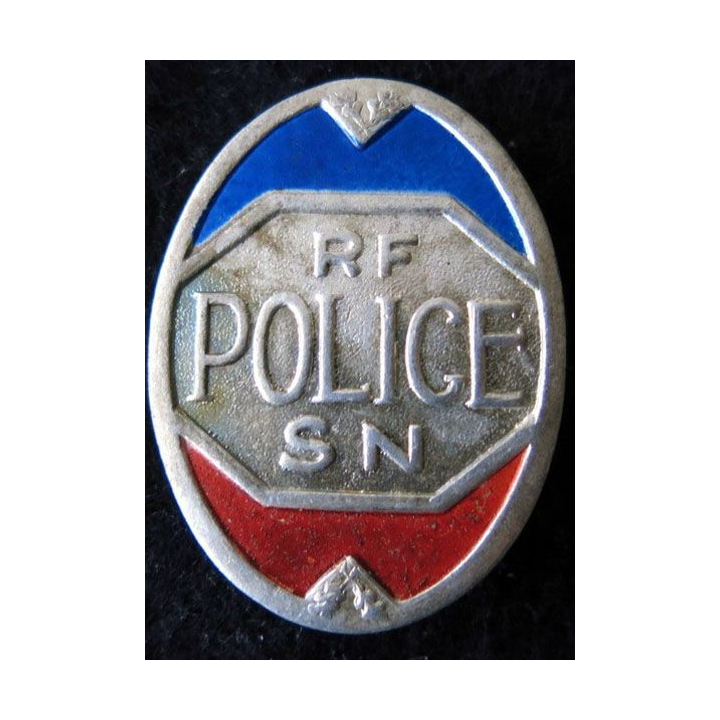 POLICE : insigne métallique de la Sureté nationale époque 1939-1945