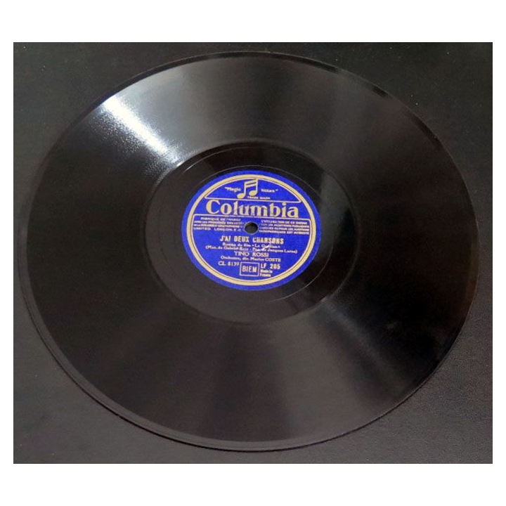 78 T Tino Rossi j'ai deux chansons la belle ouvrez moi donc Columbia 