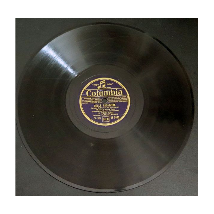 DISQUE 78 T Tino Rossi loin des guitares bella Ragazzina Columbia