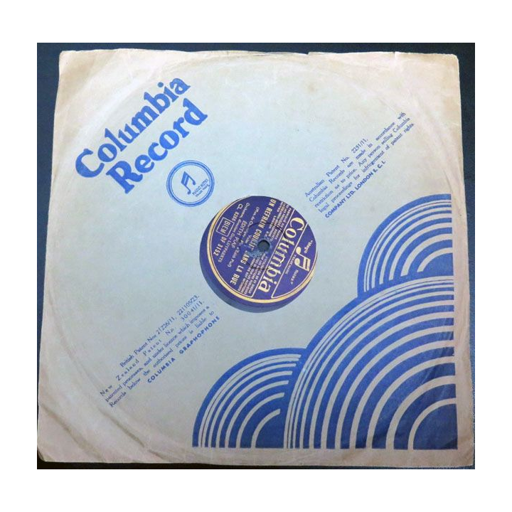 DISQUE 78 T Edith Piaf refrain courait dans rue vie en rose Columbia