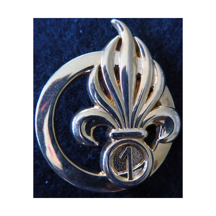 1° REG : Insigne béret du 1° régiment étranger de génie fabrication Arthus Bertrand G. 4572