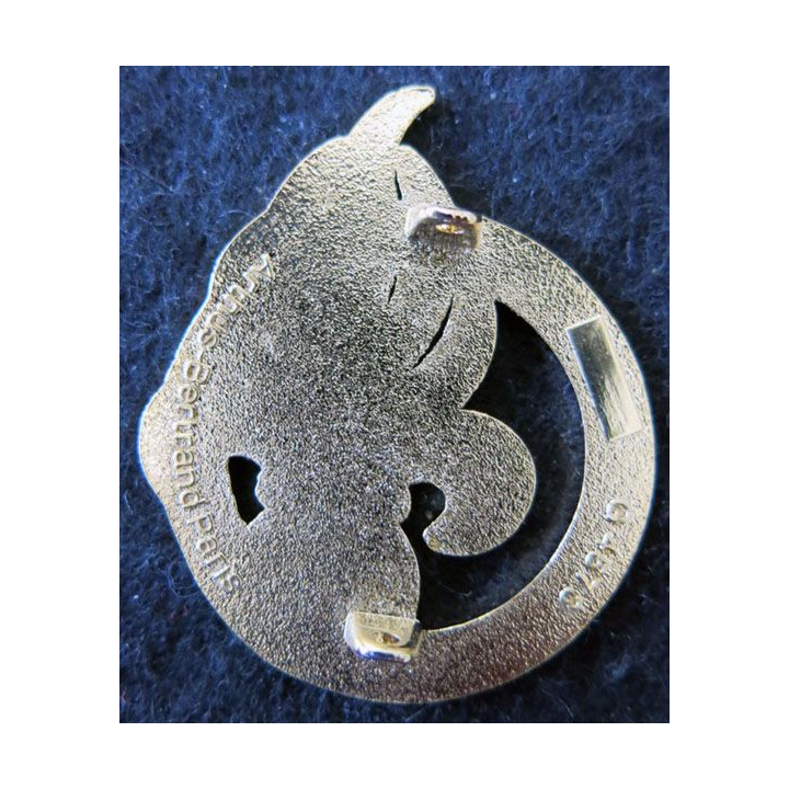 2° REG : Insigne béret du 2° régiment étranger de génie fabrication Arthus Bertrand G. 4573