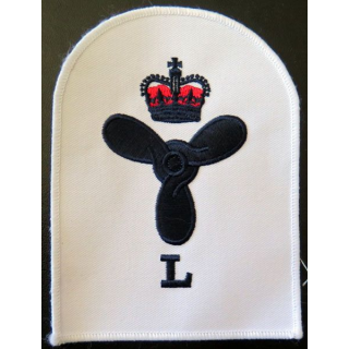 AUSTRALIE : insigne tissu de technicien naval de Petty Officer fond blanc