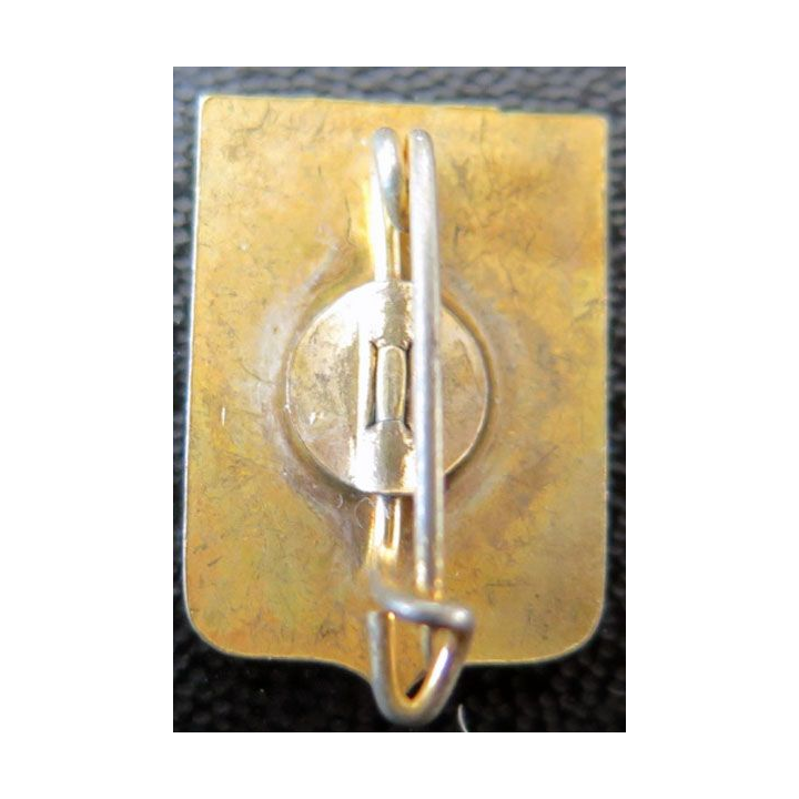 insigne blason en émail de la ville d'Aurillac 13 x 18 mm coquillage 