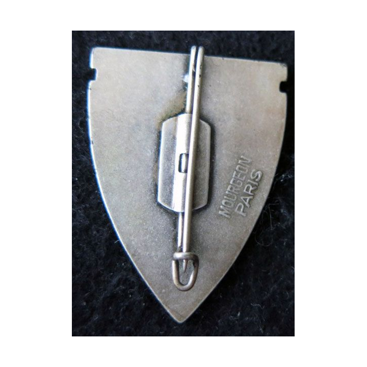 2° RZ : insigne métallique du 2° régiment de zouaves de fabrication Mourgeon Paris retirage résine