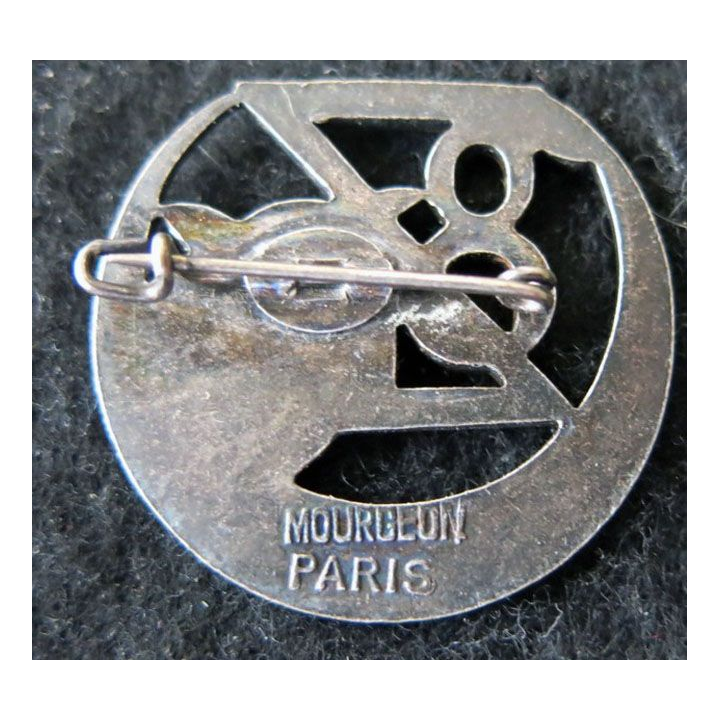 8° RZ : insigne métallique du 8° régiment de zouaves de fabrication Mourgeon Paris