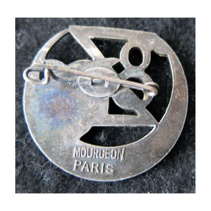 8° RZ : insigne métallique du 8° régiment de zouaves de fabrication Mourgeon Paris