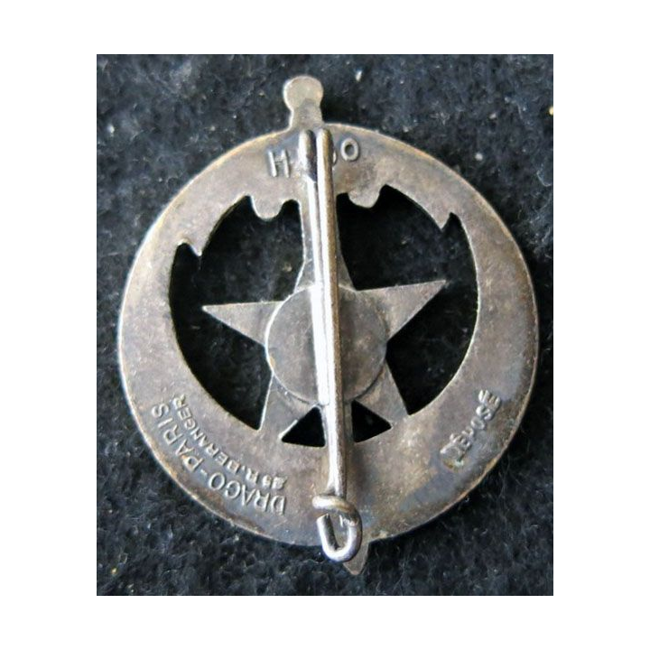 GI 21 : Insigne métallique du Groupement d'infanterie 21 Drago Béranger déposé H. 590 émail