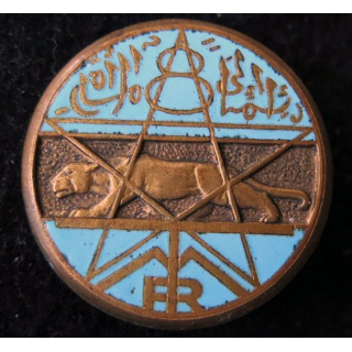 8° RTM : insigne métallique du 8° régiment de tirailleurs marocains fabrication Drago Béranger H. 140 en émail