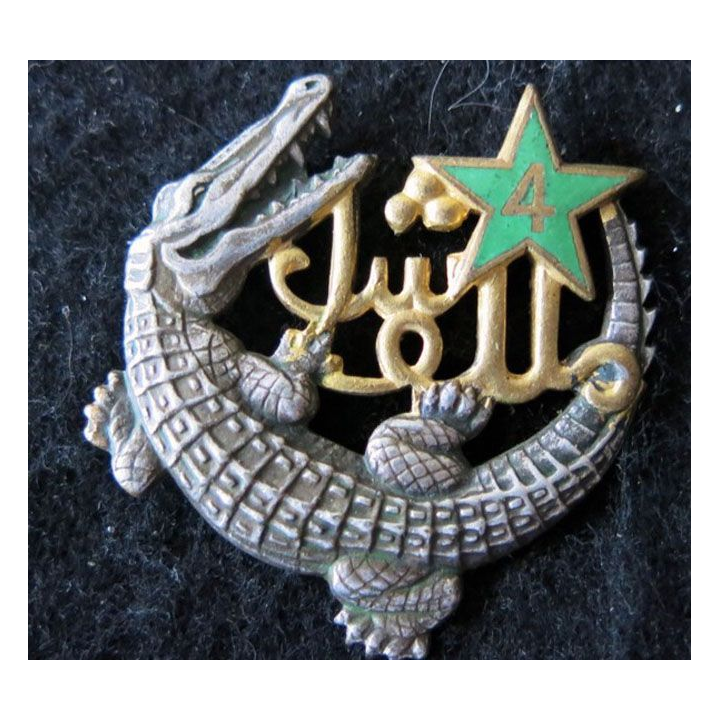 4° DBAM : 4° demi brigade Algéro Marocaine Drago Béranger H. 555 émail