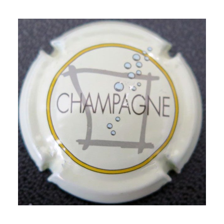 Capsule Muselet de champagne générique n° 717e contour crème pâle