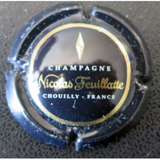 Capsule Muselet champagne Nicolas Feuillatte n° 45 ctr noir centre noir