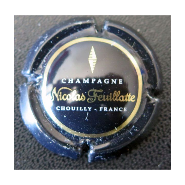 Capsule Muselet champagne Nicolas Feuillatte n° 45 ctr noir centre noir