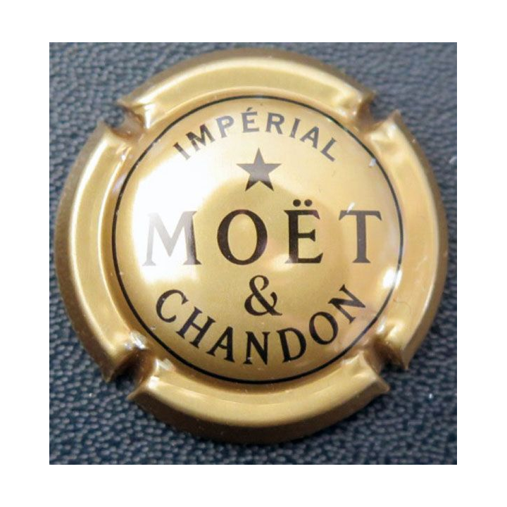 Capsule Muselet champagne Moët & Chandon n° 224b  or cuivré Impérial
