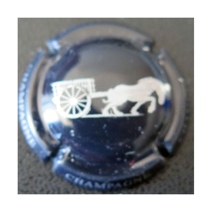 Capsule Muselet de bouteille de champagne La Vigneronne noir