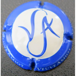 Capsule Muselet de mousseux La veuve Amiot n° 61 estampée bleue