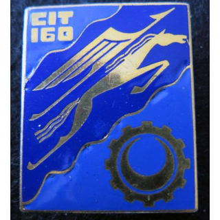160° CIT : Insigne métallique du centre d’Instruction du train N° 160 Drago Paris émail