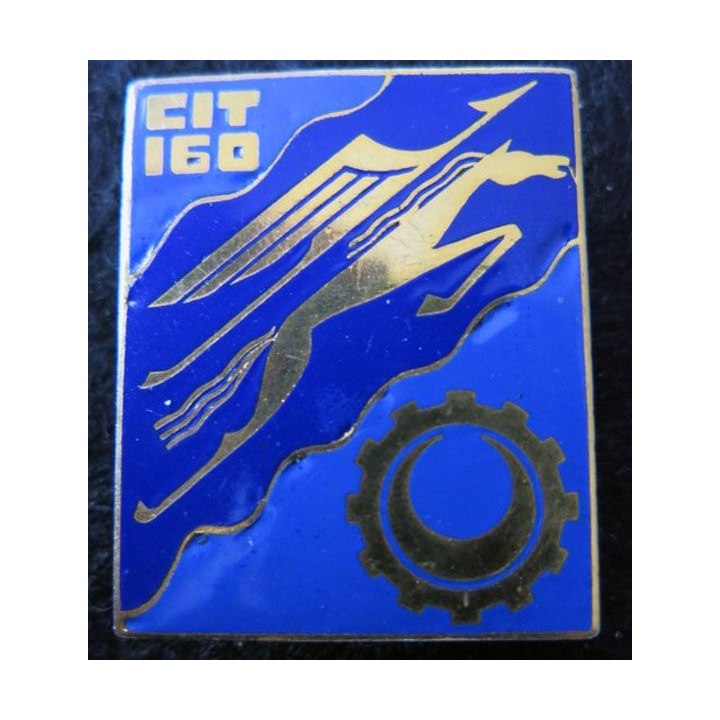 160° CIT : Insigne métallique du centre d’Instruction du train N° 160 Drago Paris émail