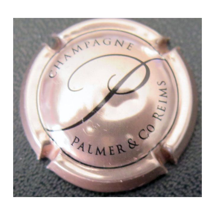 Capsule Muselet de bouteille de champagne Palmer & Cie cuivré et noir