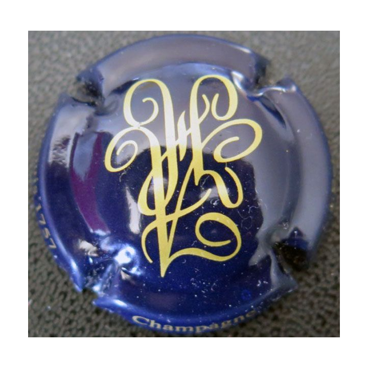 Capsule Muselet de champagne Henri Abelé n° 40 Bleu-Noir et or